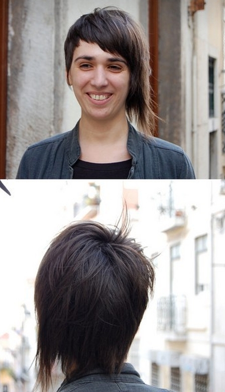 asymetryczne fryzury krótkie uczesanie damskie zdjęcie numer 61A